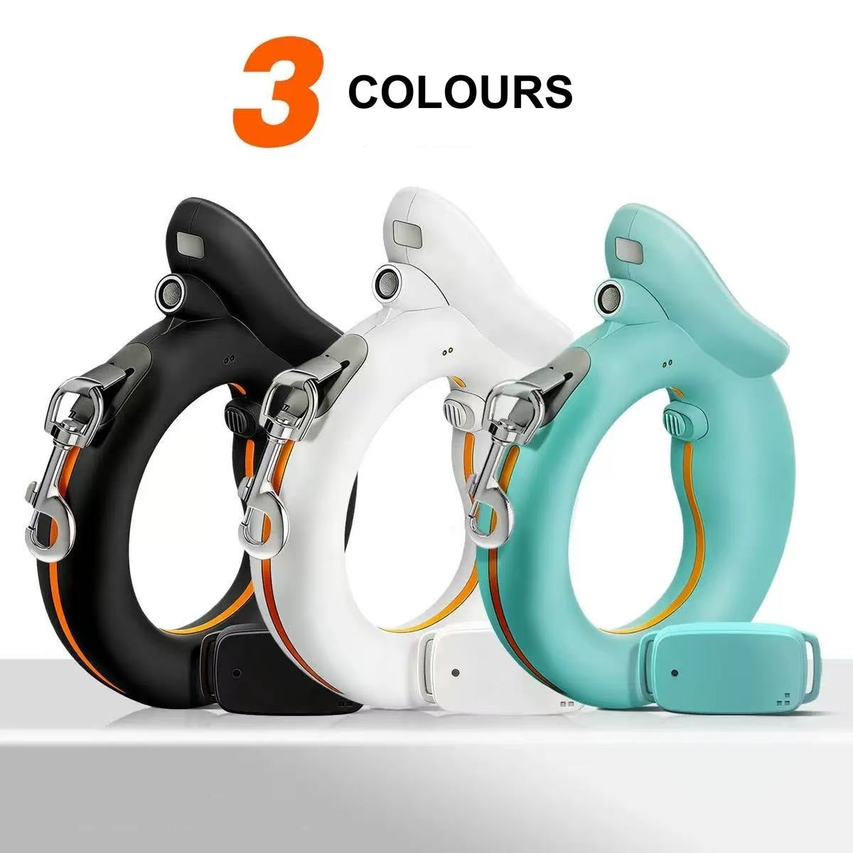 OpenClaw Lead: Smart Retractable Leash with Integrated Fitness Tracker & Safety LED