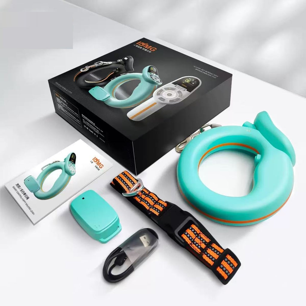 OpenClaw Lead: Smart Retractable Leash with Integrated Fitness Tracker & Safety LED