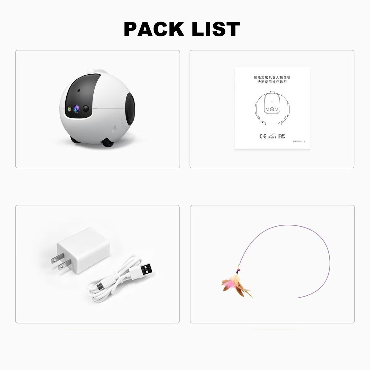 OpenClaw Tease: AI-Driven 2K Smart Teaser Wand & Companion Monitoring Robot