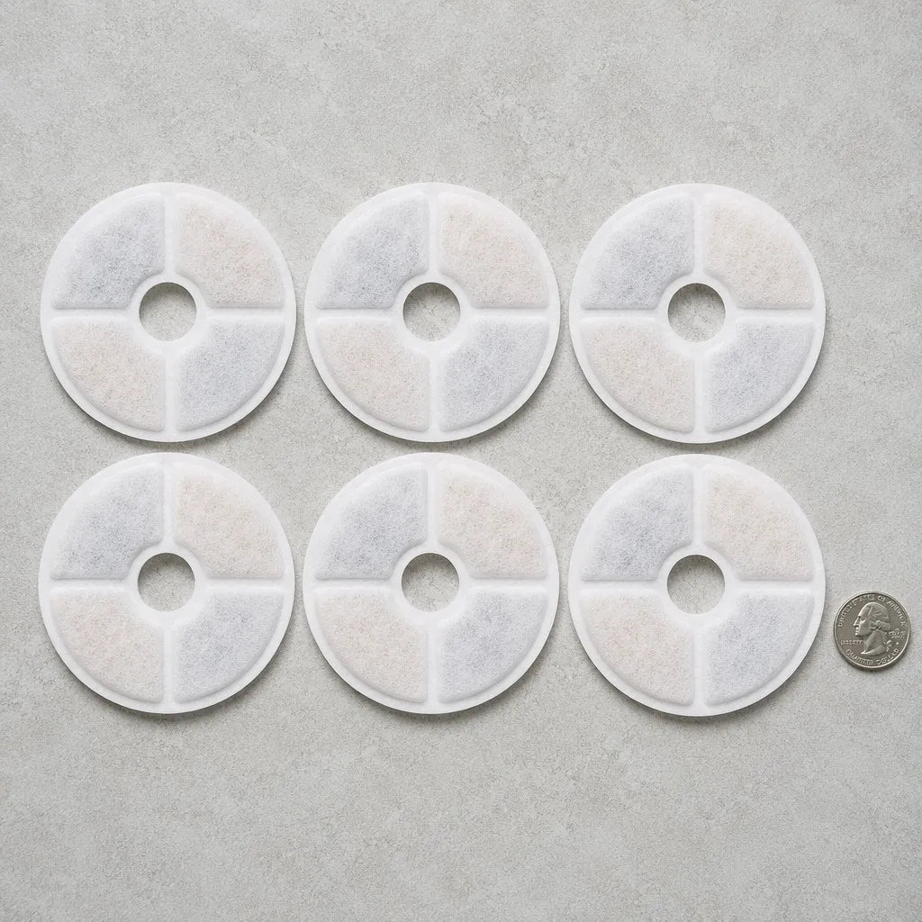OpenClaw Flow Refresh - 6-Pack Activated Carbon Replacement Filters for Smart Pet Fountain