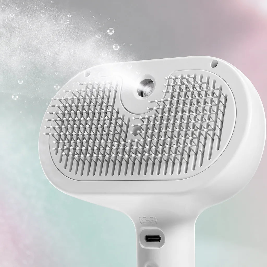 Fine Nano Mist & Rounded Soft Bristles Close-Up