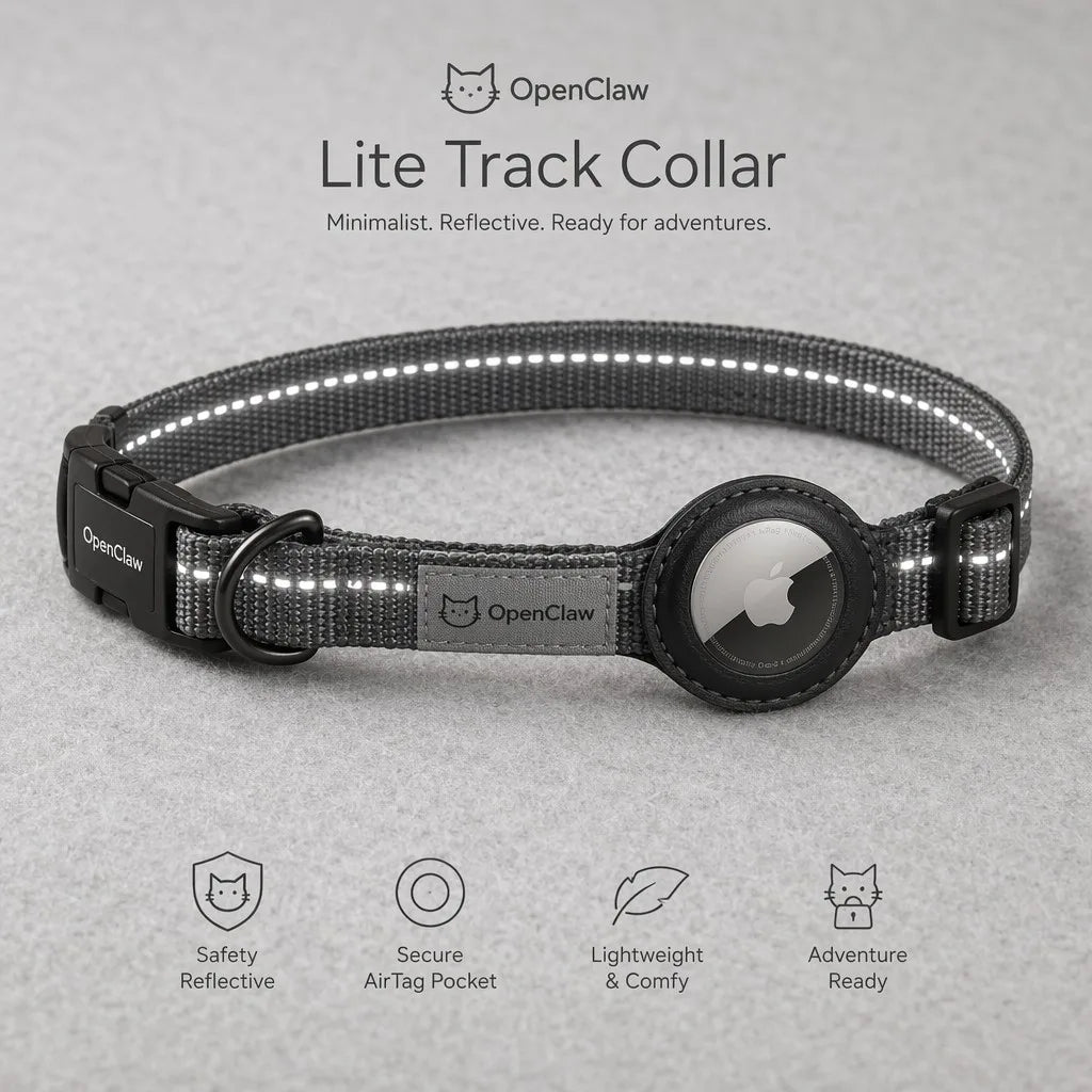 Lite Track Collar - AirTag-Ready Breakaway Cat Band - main product photo