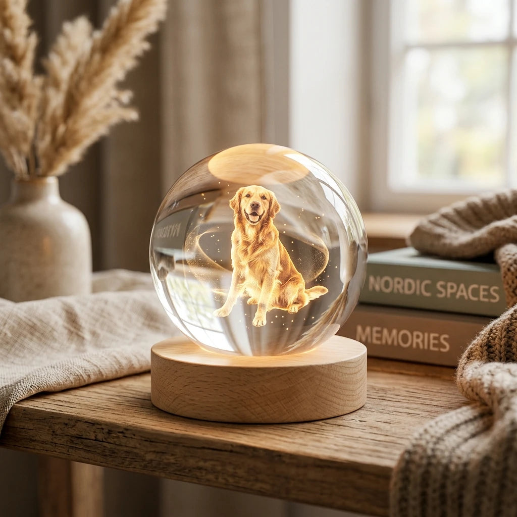 3D Memory Sphere - Pet Memorial Holographic Video Player