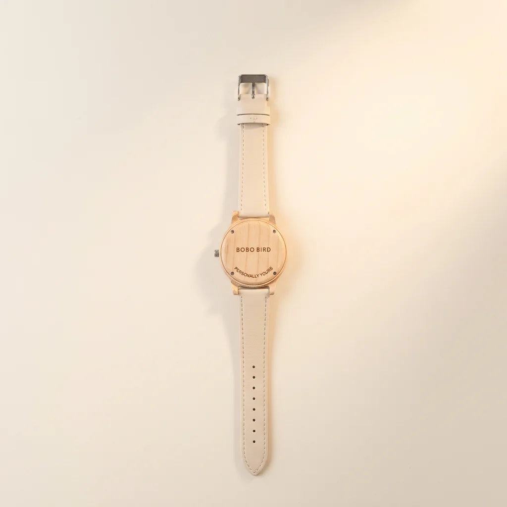 BOBO BIRD Engraved Personalized Wooden Watch - Timeless Gift for Him