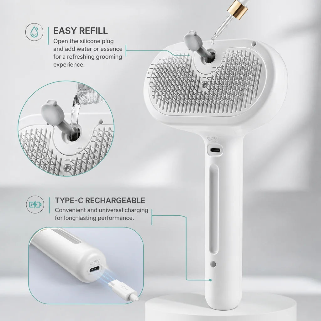 Water Tank Refill and USB Type-C Charging Details
