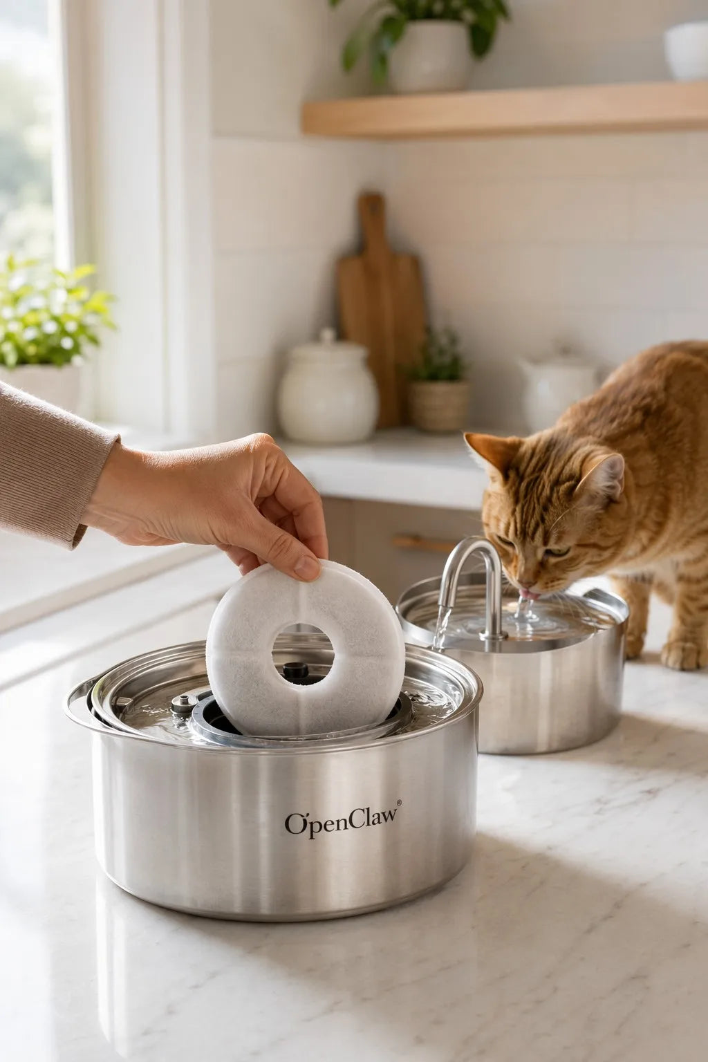 OpenClaw Flow Refresh - 6-Pack Activated Carbon Replacement Filters for Smart Pet Fountain