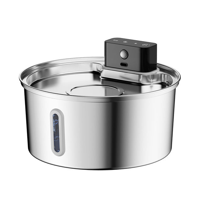 OpenClaw Flow Pro: UV-Sterilized Smart Sensing 304 Stainless Water Fountain (3.2L)